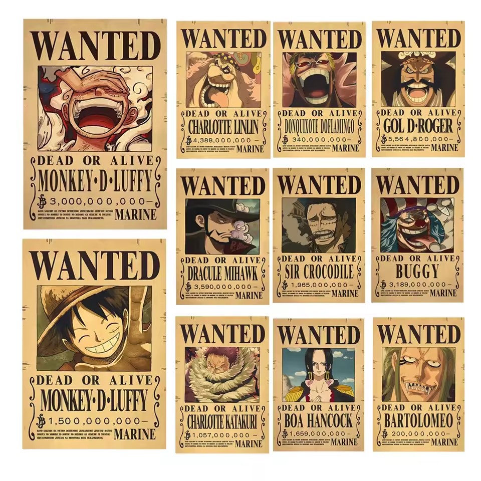 Vintage Collectible Posters - Pósteres de Anime One Piece de