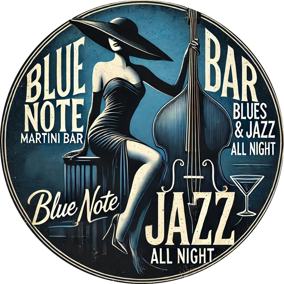 Blue Note Jazz Martini Bar Art - Vintage Collectible Plates reseña y precio