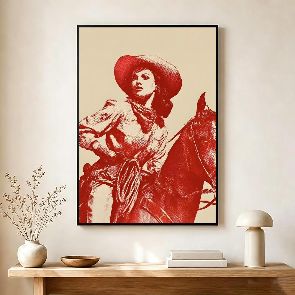 Póster con temática de vaquera - Vintage Collectible Posters reseña y precio