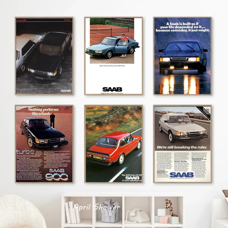 Póster clásico Vintage Saab 90 - Vintage Collectible Posters reseña y precio
